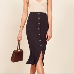 NWOT Reformation Jeans Rosie Midi skirt